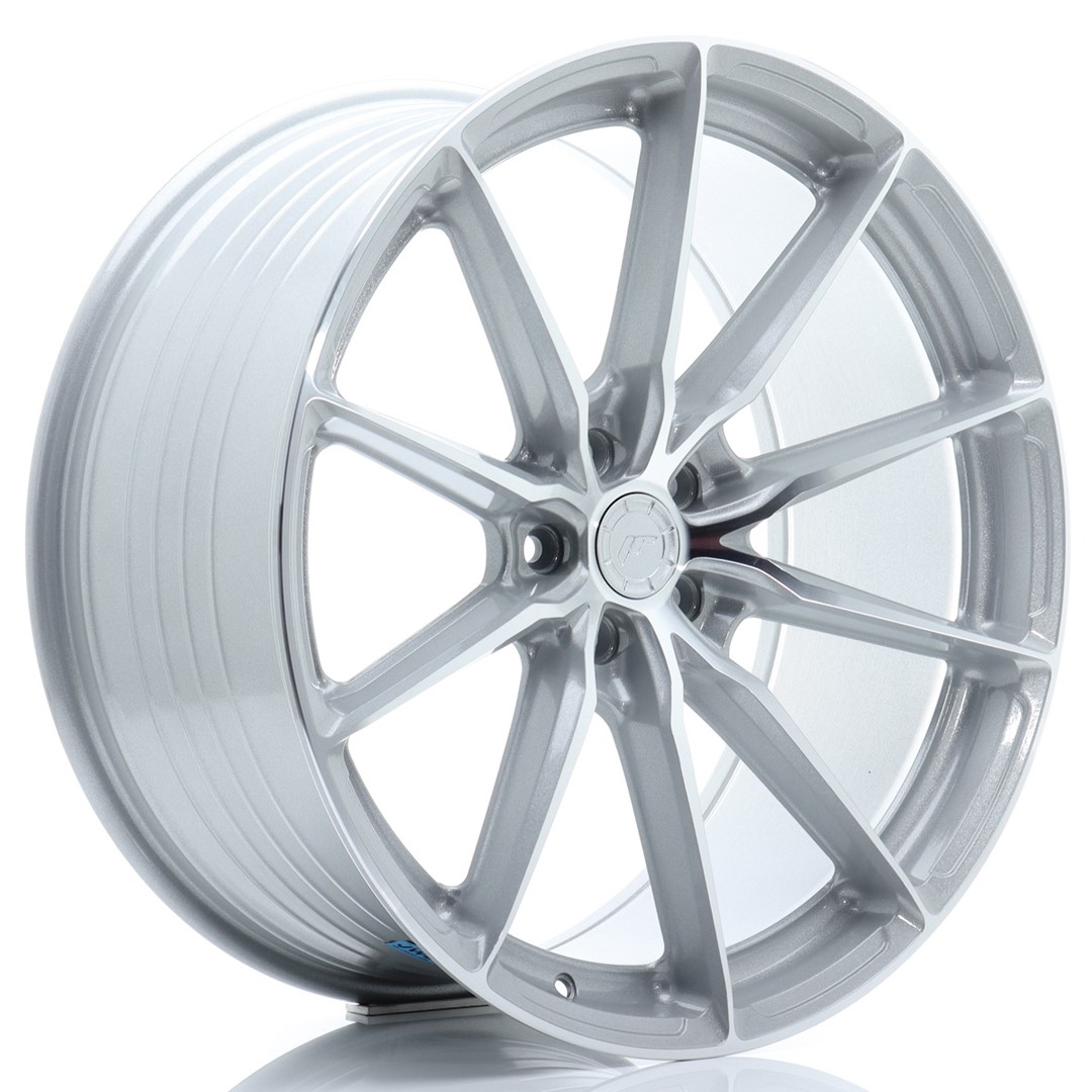 Image of JR-Wheels JR37 Velgen 21 Inch 9.5J ET35 5x112 Flow Form Silver Machined Face