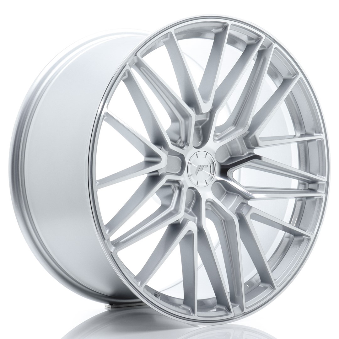 Image of JR-Wheels JR38 Velgen 21 Inch 10.5J ET10-46 Custom PCD Flow Form Silver Machined Face