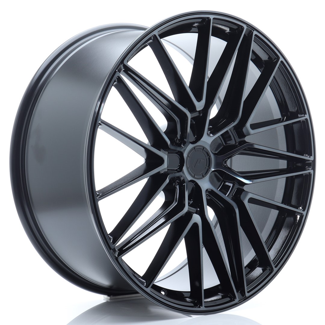 Image of JR-Wheels JR38 Velgen 22 Inch 9J ET10-45 Custom PCD Flow Form Black Brushed