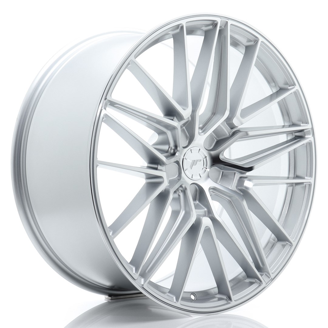 Image of JR-Wheels JR38 Velgen 22 Inch 10.5J ET10-46 Custom PCD Flow Form Silver Machined Face