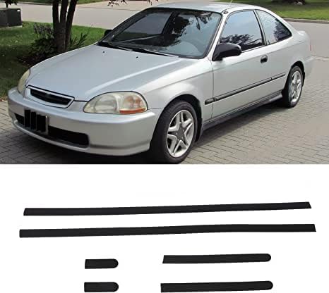 Image of ABS Dynamics Deurlijst JDM Thin 2-Deurs Zwart ABS Plastic Honda Civic
