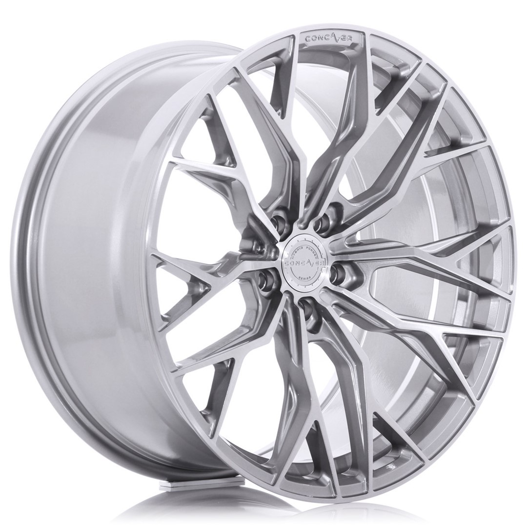 Image of Concaver CVR1 Velgen 21 Inch 10.5J ET0-10 Custom PCD Extreme Concave Flow Form Brushed Titanium