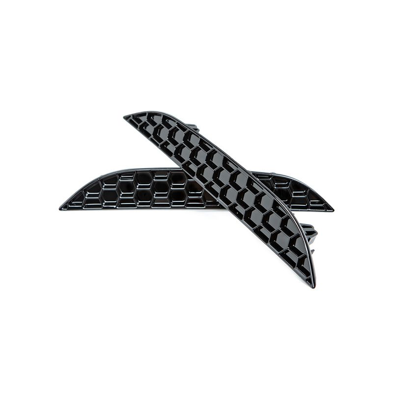 Image of Acexxon Achter Reflector Inzetstuk Honeycomb Style Glanzend Zwart Kunststof BMW 5-serie