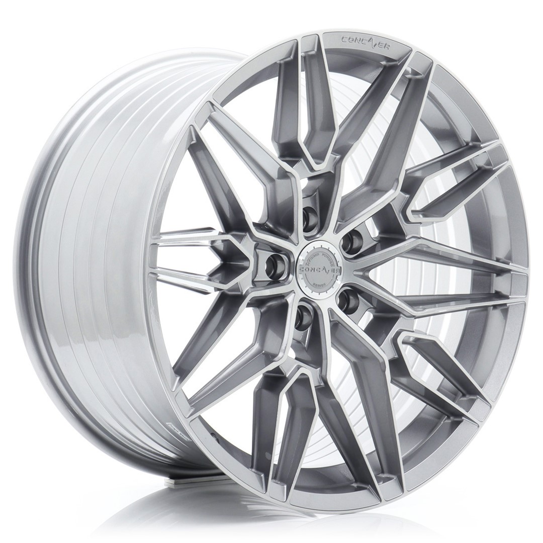 Image of Concaver CVR6 Velgen 21 Inch 9.5J ET0-35 Custom PCD Diepe Concave Flow Form Brushed Titanium