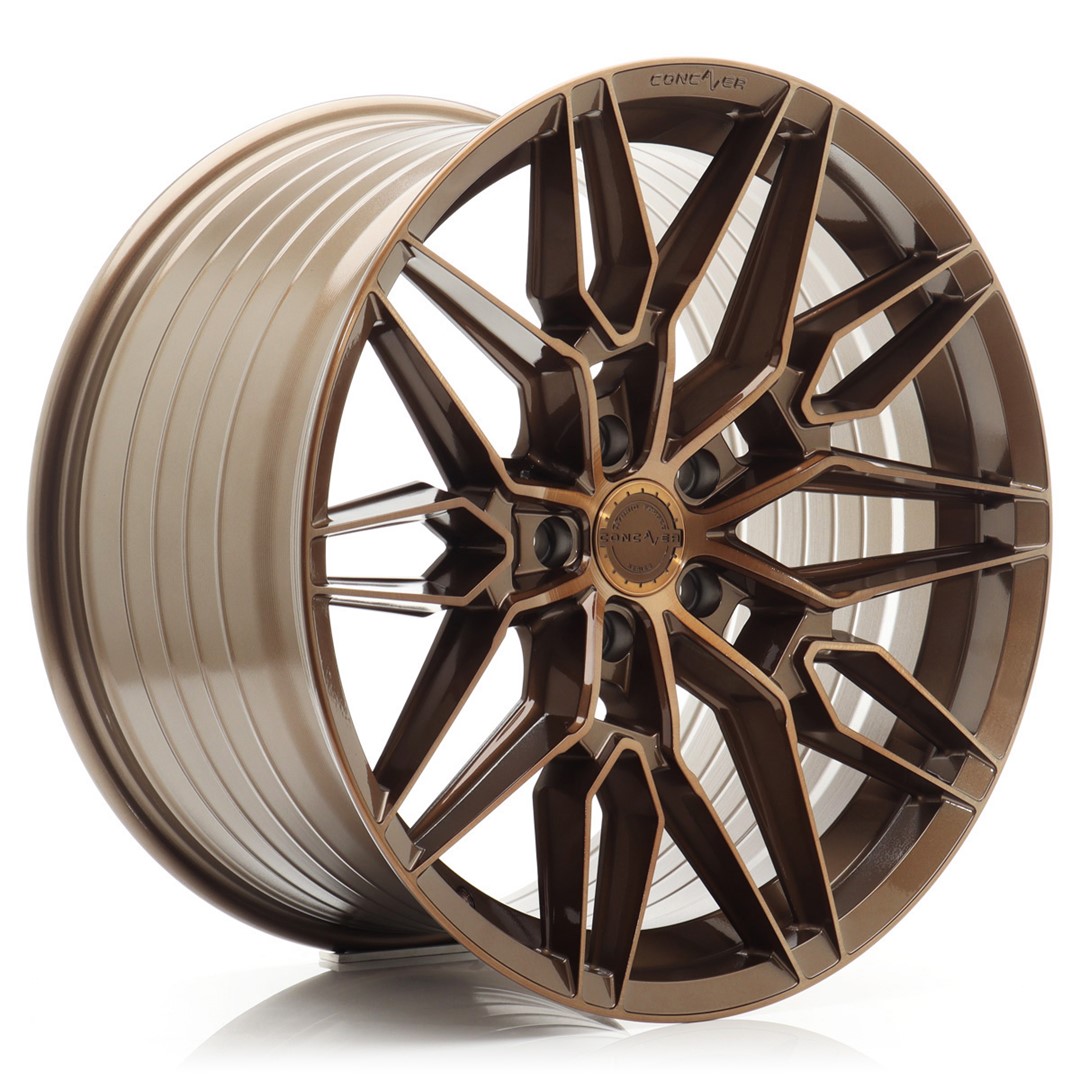 Image of Concaver CVR6 Velgen 22 Inch 10J ET20-64 Custom PCD Performance Concave Flow Form Brushed Bronze