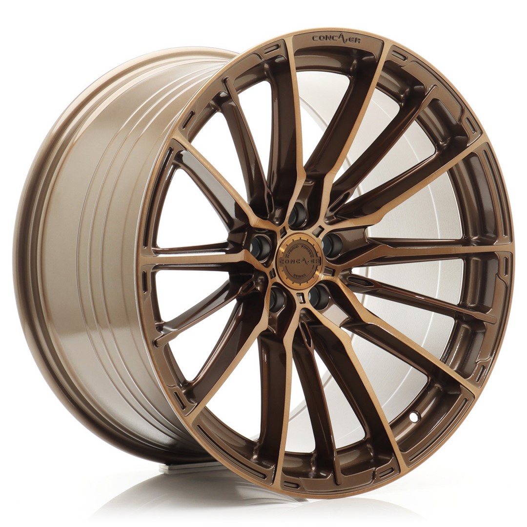 Image of Concaver CVR7 Velgen 19 Inch 8.5J ET45 5x112 Performance Concave Flow Form Brushed Bronze