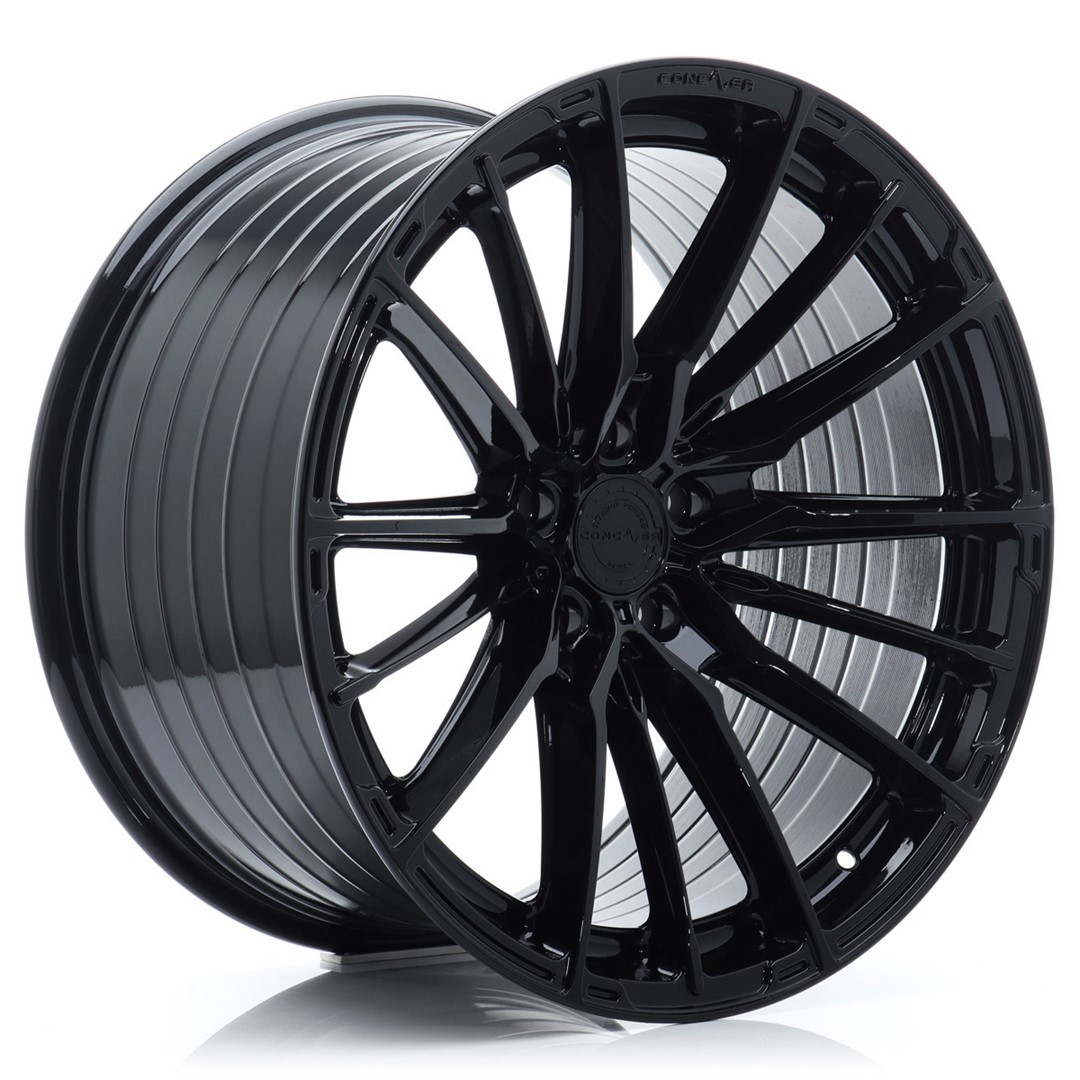 Image of Concaver CVR7 Velgen 21 Inch 11J ET11-55 Custom PCD Diepe Concave Flow Form Platinum Black