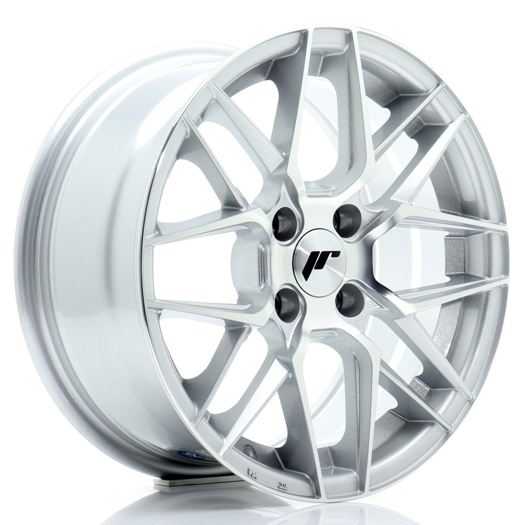 Image of JR-Wheels JR28 Velgen 15 Inch 7J ET25 4x100 Silver Machined Face