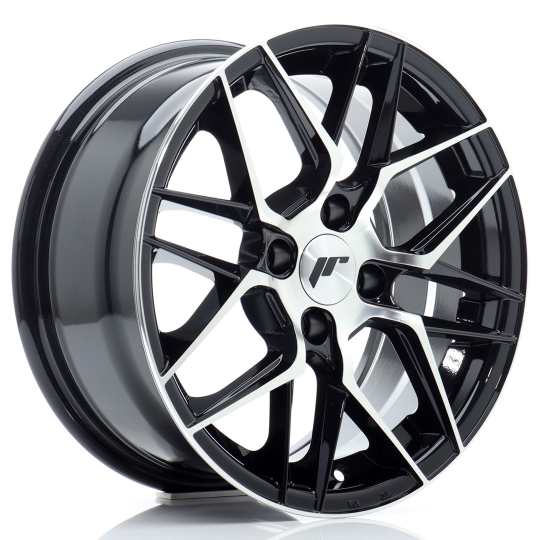Image of JR-Wheels JR28 Velgen 15 Inch 7J ET25 4x100 Gloss Black Machined Face