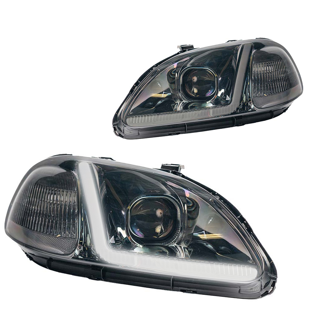 Image of SK-Import Koplamp LED Smoke Glas Honda Civic Pre-Facelift 1996-1998