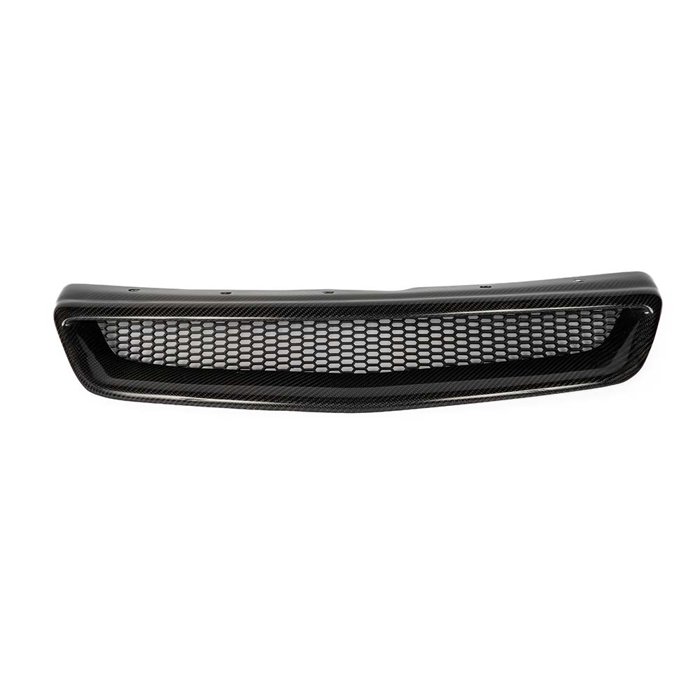 Image of CarbonWorks Grill Type R Style Carbon Honda Civic Facelift 1999-2001