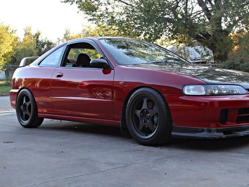 Image of SK-Import Voor Zijwindscherm Plak JDM Style 2-Deurs Smoke Kunststof Honda Integra