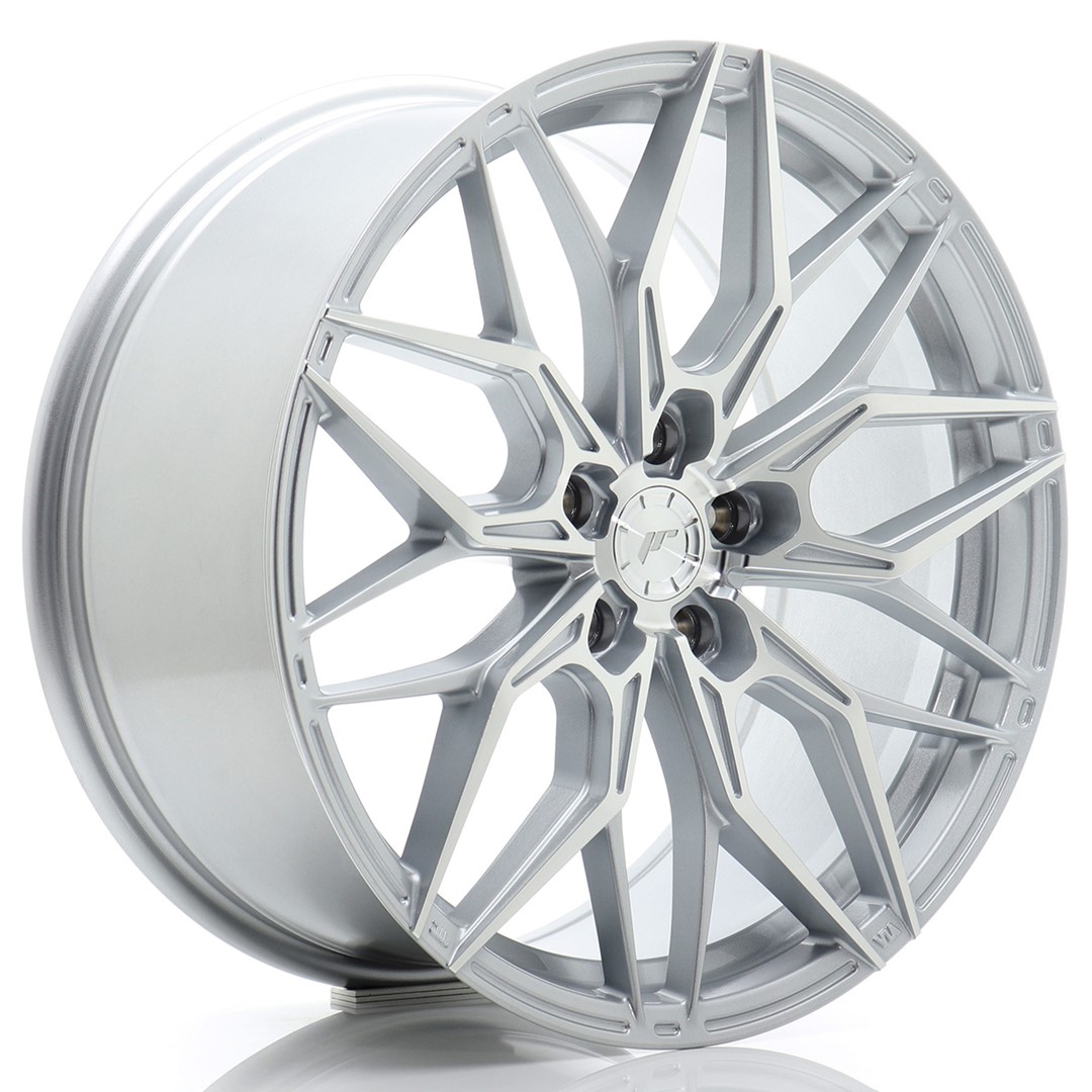 Image of JR-Wheels JR46 Velgen 19 Inch 8.5J ET45 5x112 Flow Form Silver Machined Face