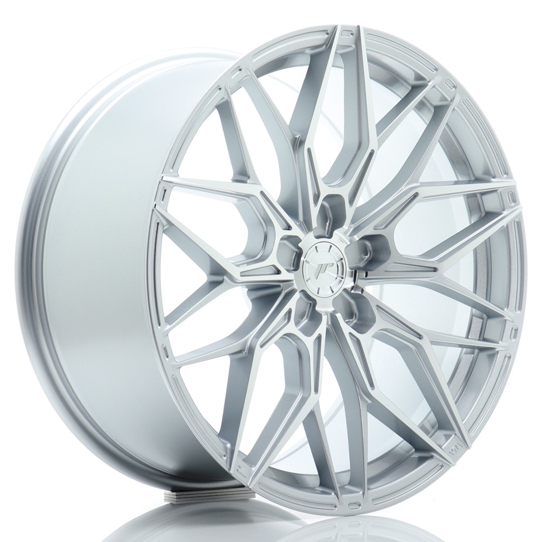 Image of JR-Wheels JR46 Velgen 19 Inch 9J ET20-40 Custom PCD Flow Form Silver Machined Face
