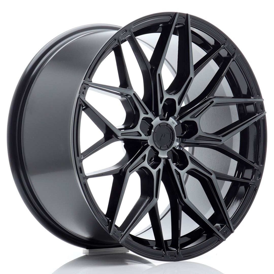Image of JR-Wheels JR46 Velgen 19 Inch 9J ET20-40 Custom PCD Flow Form Black Machined Tinted Face