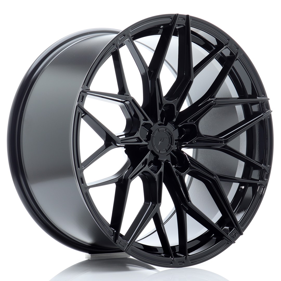 Image of JR-Wheels JR46 Velgen 20 Inch 10.5J ET15-35 Custom PCD Flow Form Gloss Black