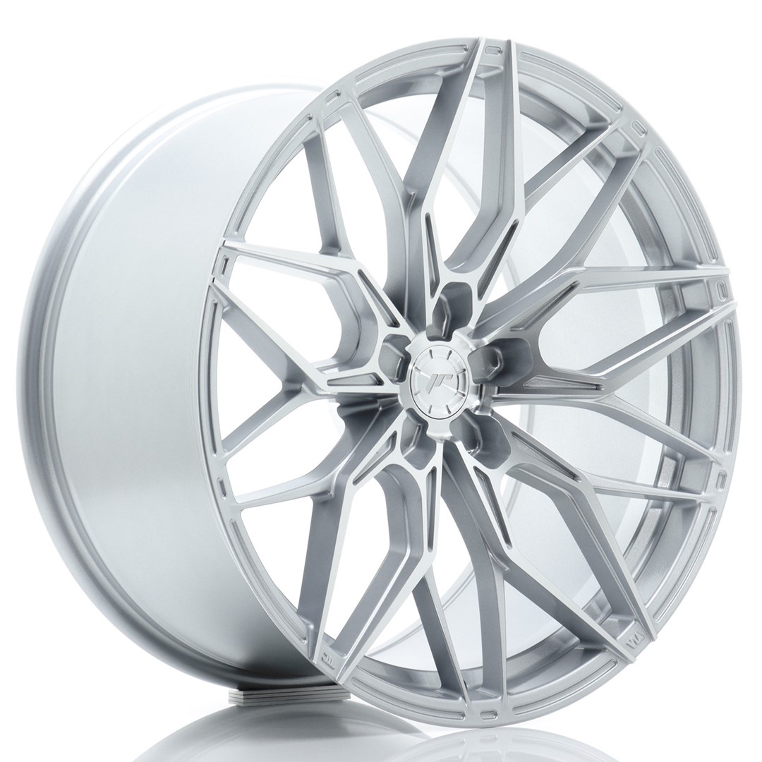 Image of JR-Wheels JR46 Velgen 20 Inch 10.5J ET15-35 Custom PCD Flow Form Silver Machined Face