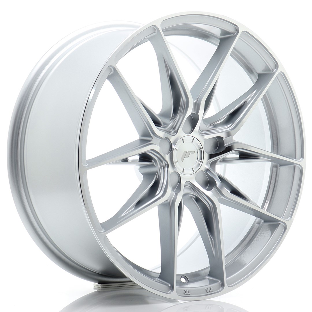 Image of JR-Wheels JR44 Velgen 18 Inch 8.5J ET20-48 Custom PCD Flow Form Silver Machined Face