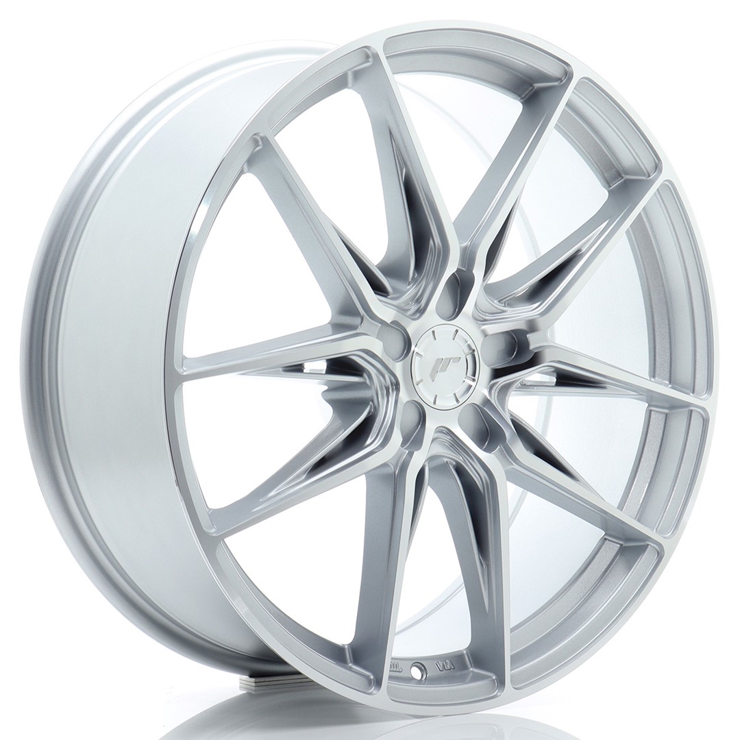Image of JR-Wheels JR44 Velgen 20 Inch 8.5J ET20-45 Custom PCD Flow Form Silver Machined Face