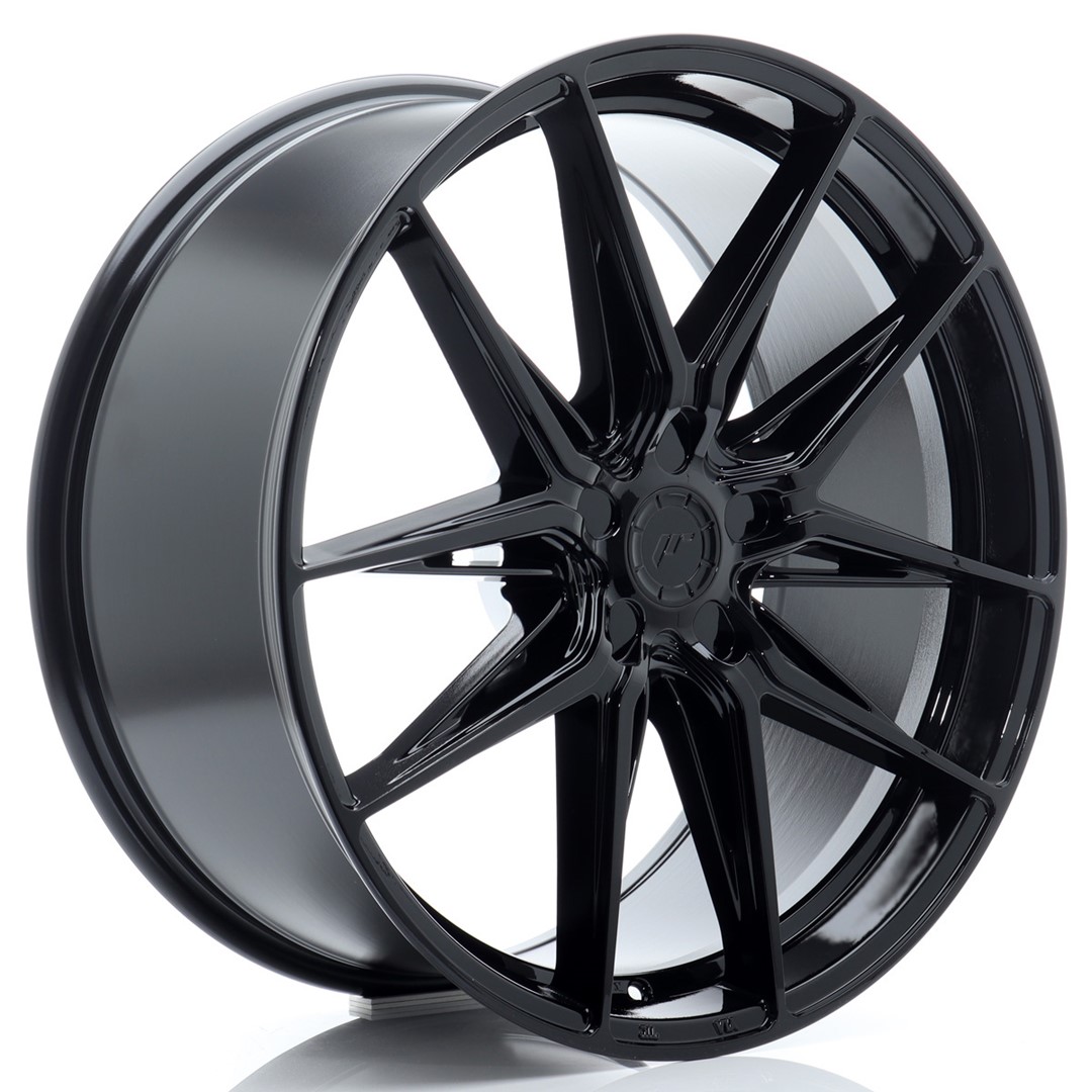 Image of JR-Wheels JR44 Velgen 21 Inch 9J ET20-40 Custom PCD Flow Form Gloss Black