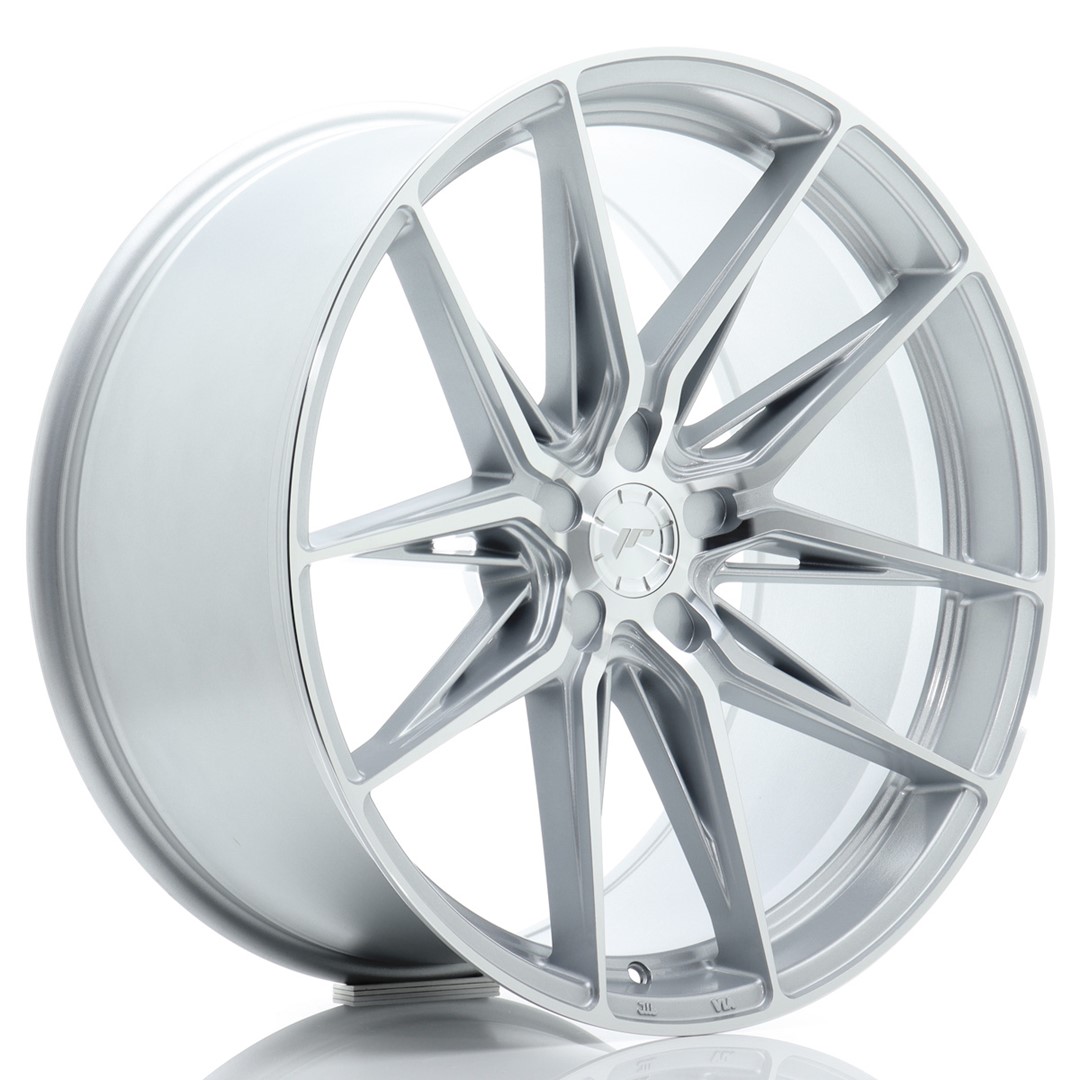 Image of JR-Wheels JR44 Velgen 21 Inch 10.5J ET15-40 Custom PCD Flow Form Silver Machined Face
