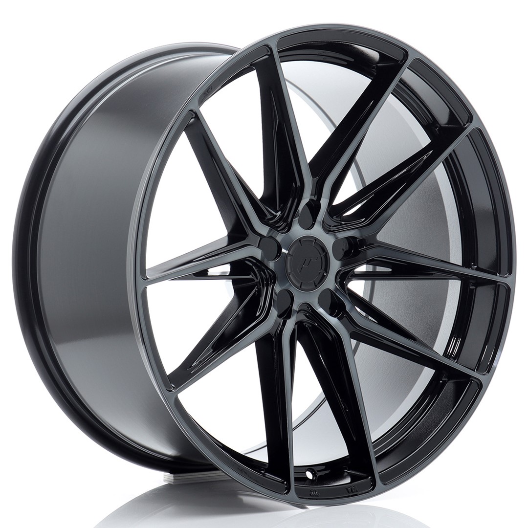 Image of JR-Wheels JR44 Velgen 21 Inch 11J ET11-46 Custom PCD Flow Form Black Machined Tinted Face