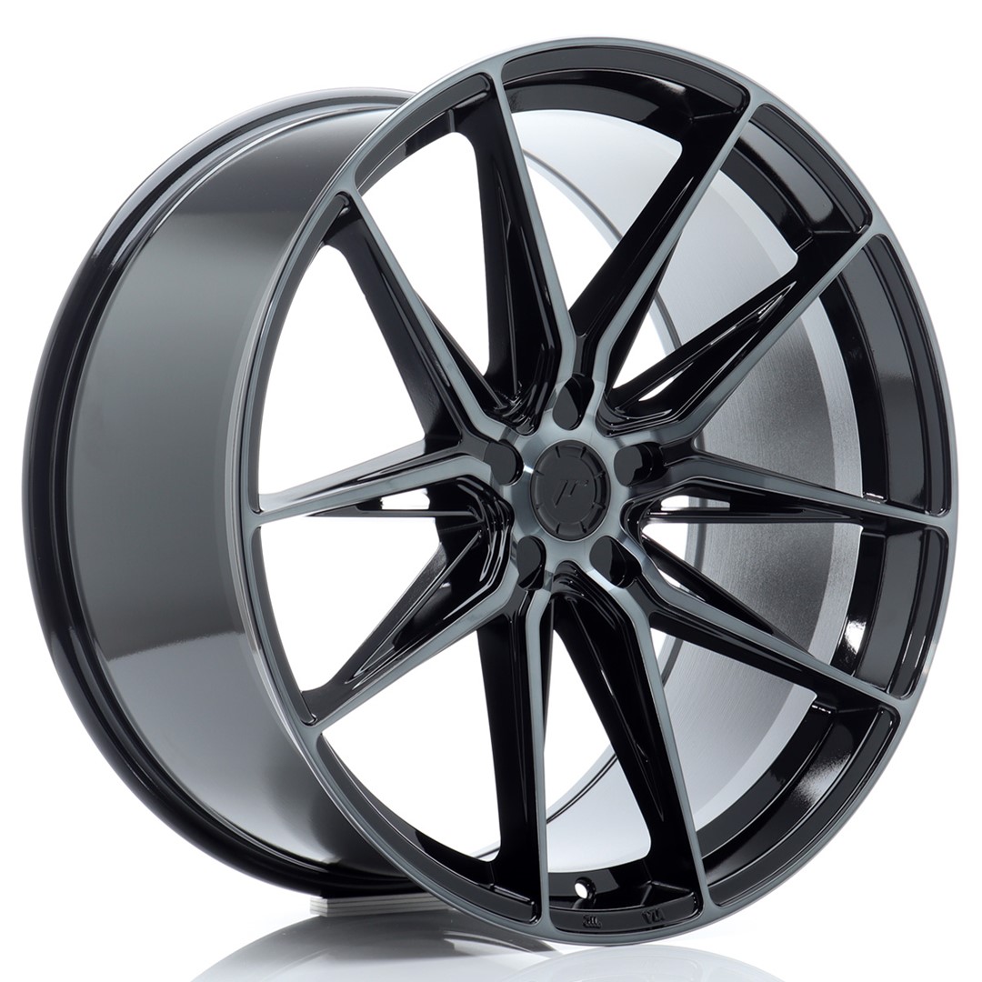 Image of JR-Wheels JR44 Velgen 22 Inch 10.5J ET10-40 Custom PCD Flow Form Black Machined Tinted Face