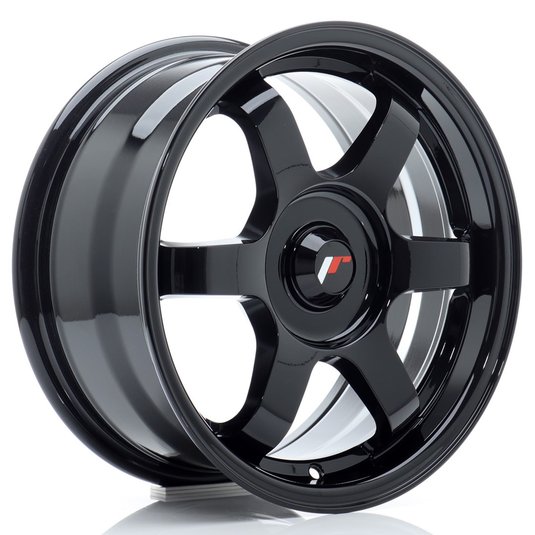 Image of JR-Wheels JR3 Velgen 15 Inch 7J ET25-42 Custom PCD Gloss Black