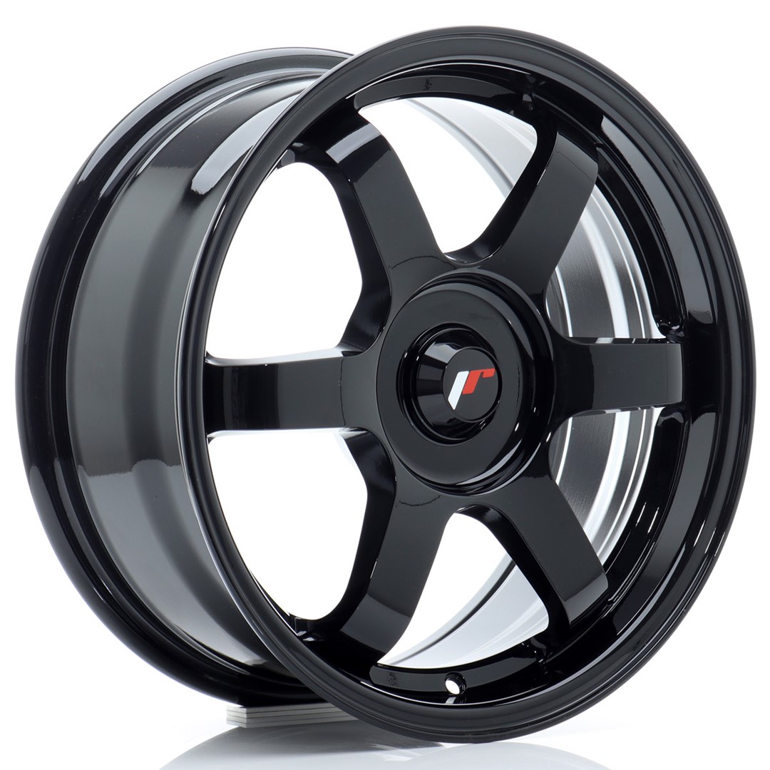 Image of JR-Wheels JR3 Velgen 16 Inch 7J ET25-40 Custom PCD Gloss Black