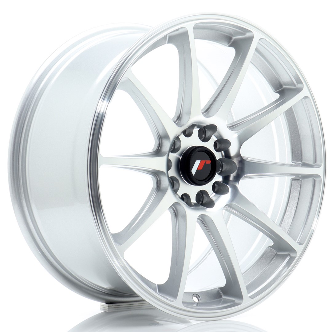 Image of JR-Wheels JR11 Velgen 18 Inch 8.5J ET30 5x114.3,5x120 Silver Machined Face