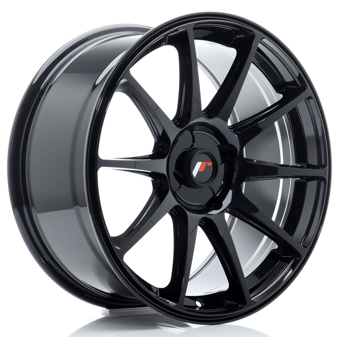 Image of JR-Wheels JR11 Velgen 18 Inch 8.5J ET20-40 Custom PCD Gloss Black