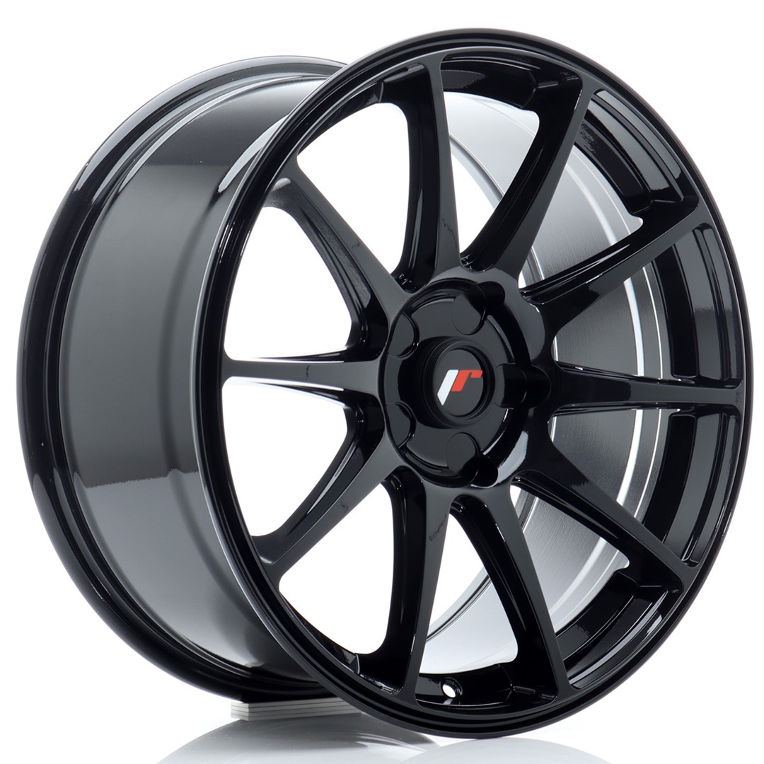 JR-Wheels JR11 Velgen 17 Inch 9J ET20 4x100,4x114.3 Gloss Black