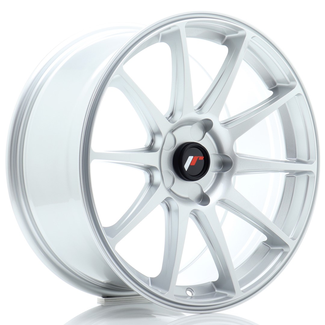 Image of JR-Wheels JR11 Velgen 18 Inch 8.5J ET20-40 Custom PCD Hyper Silver