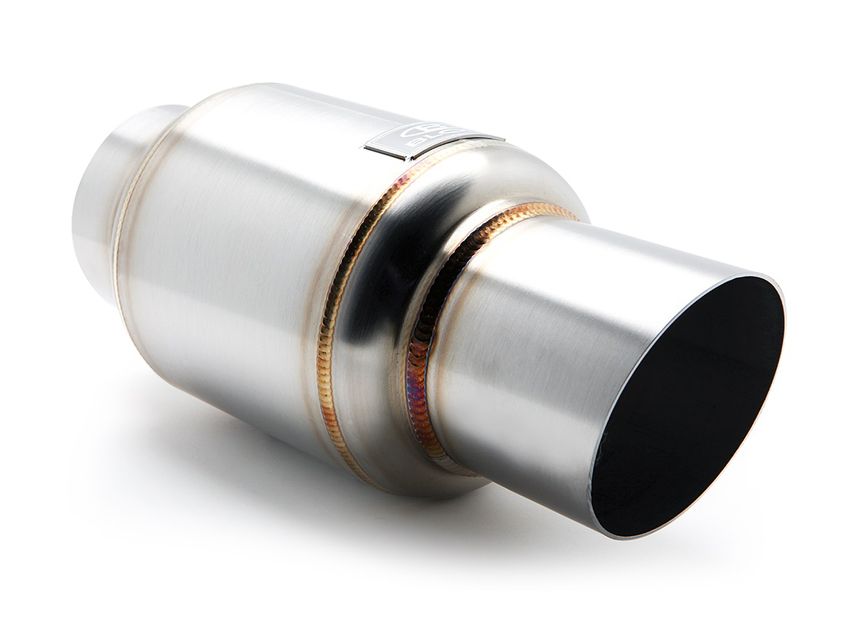 Blox Racing Achter Universele Uitlaat Demper Mini Race 63.5mm Roestvrij Staal