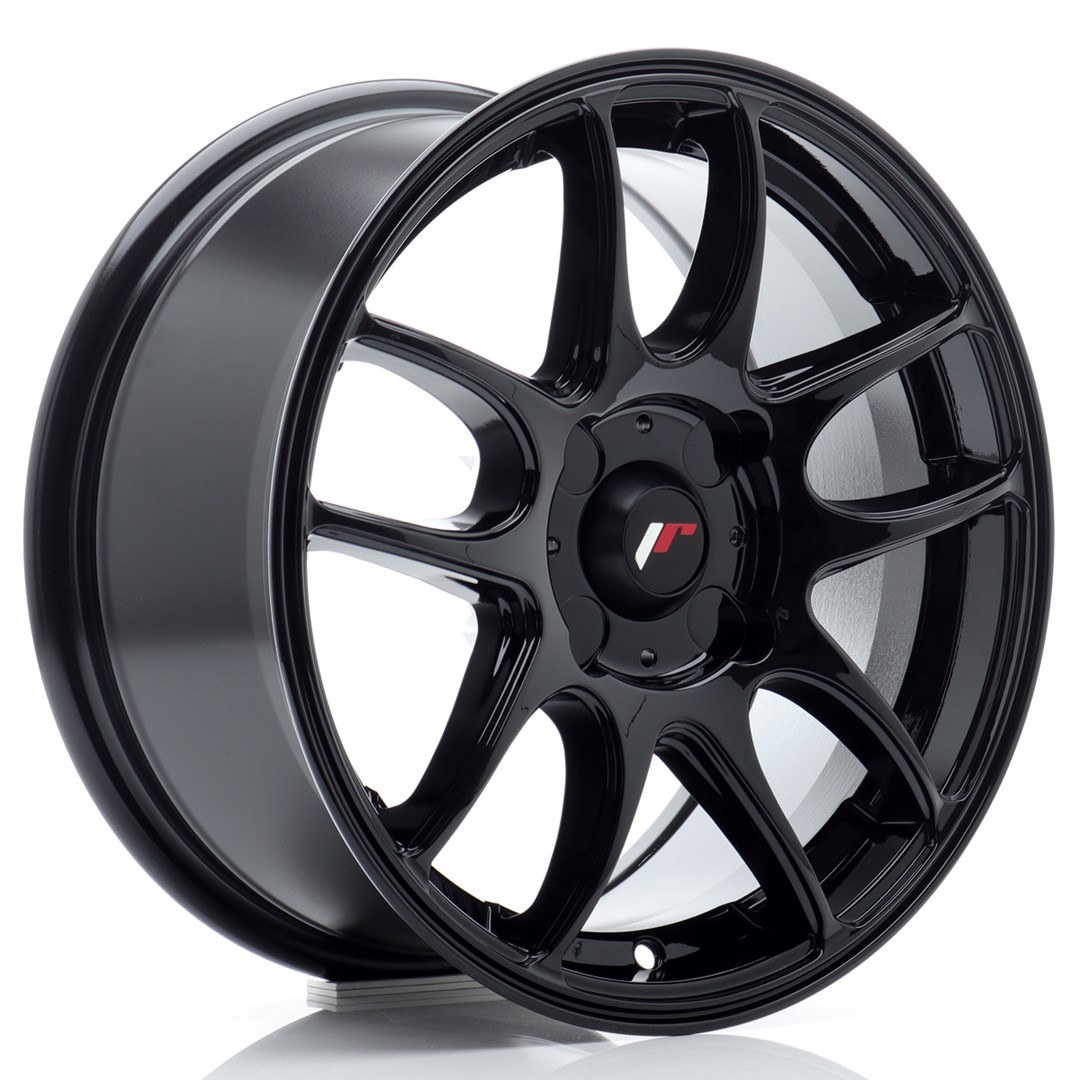 Image of JR-Wheels JR29 Velgen 15 Inch 7J ET20-42 Custom PCD Flow Form Gloss Black
