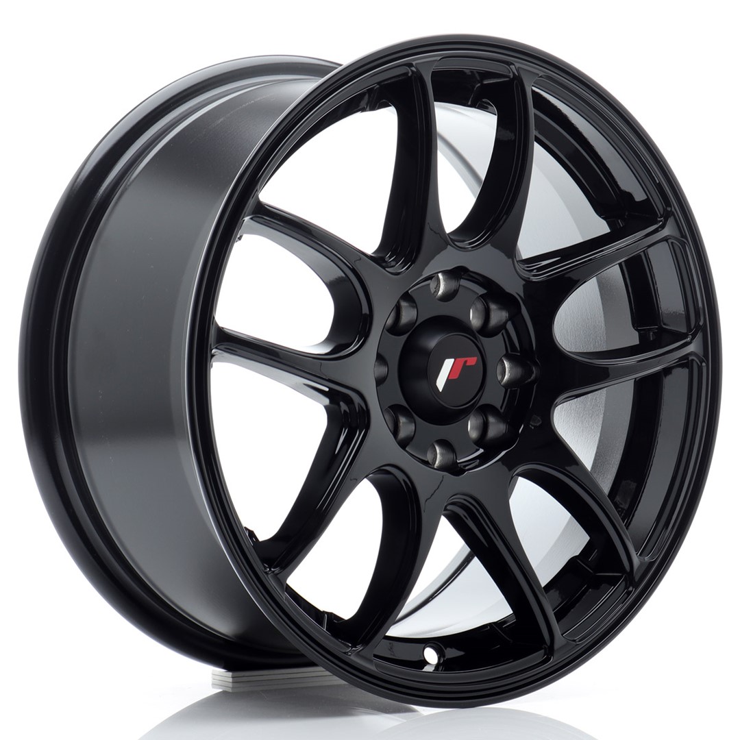 Image of JR-Wheels JR29 Velgen 15 Inch 7J ET35 4x100,4x108 Flow Form Gloss Black