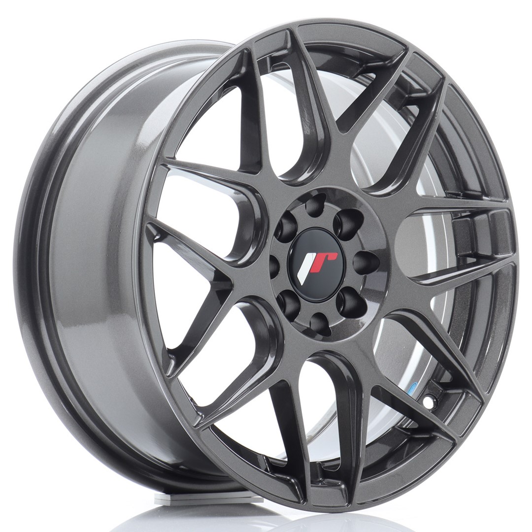 Image of JR-Wheels JR18 Velgen 16 Inch 7J ET25 4x108 Flow Form Hyper Gray