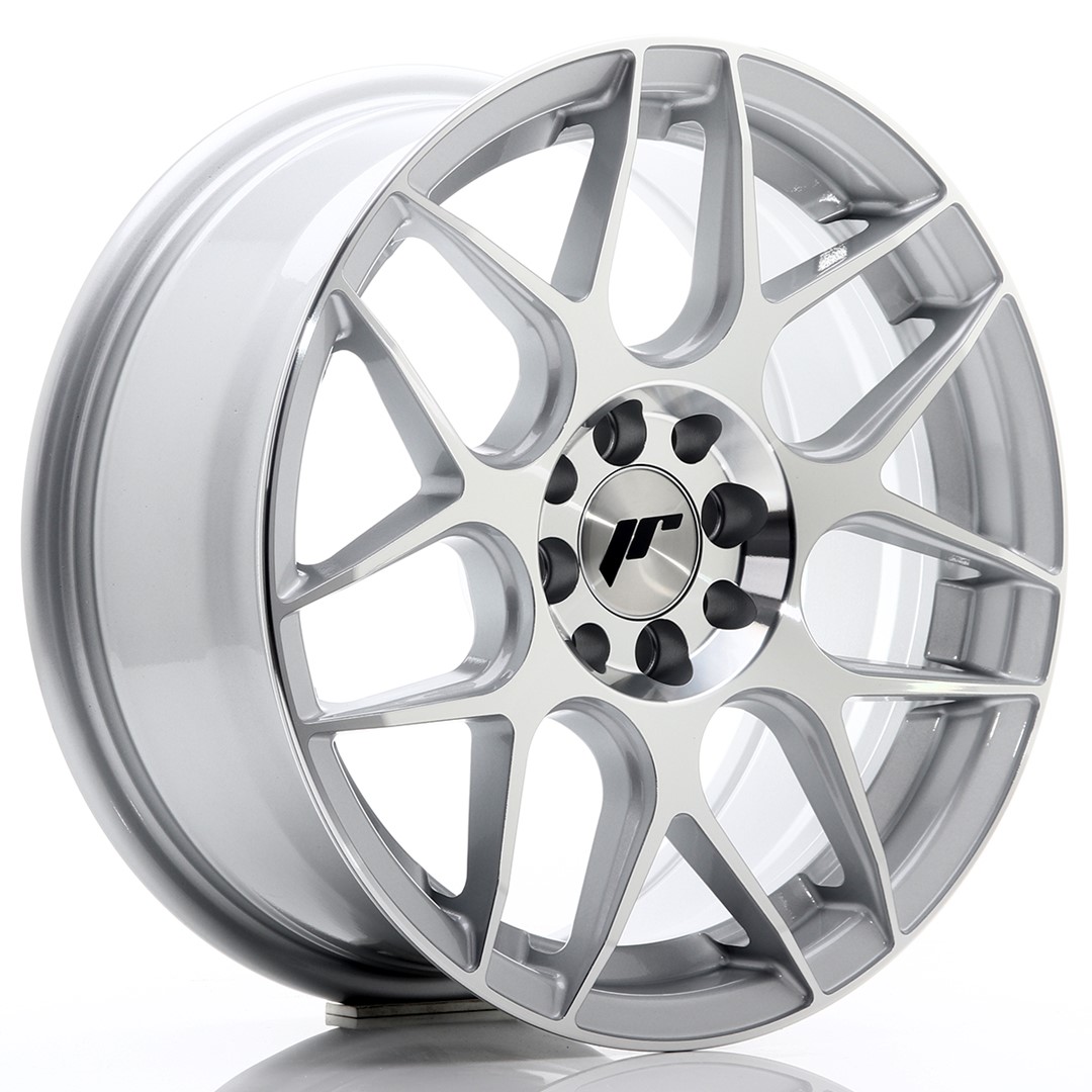 Image of JR-Wheels JR18 Velgen 16 Inch 7J ET25 4x108 Flow Form Silver Machined Face