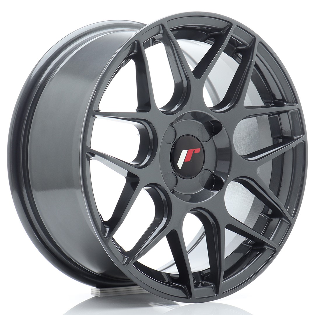 Image of JR-Wheels JR18 Velgen 16 Inch 7J ET20-35 Custom PCD Flow Form Hyper Gray