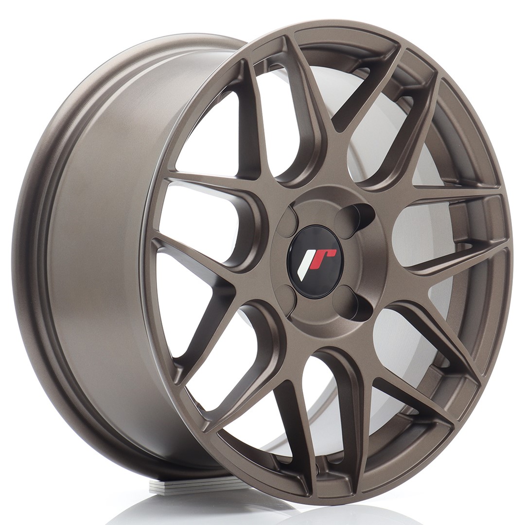 Image of JR-Wheels JR18 Velgen 16 Inch 7J ET20-35 Custom PCD Flow Form Flat Bronze