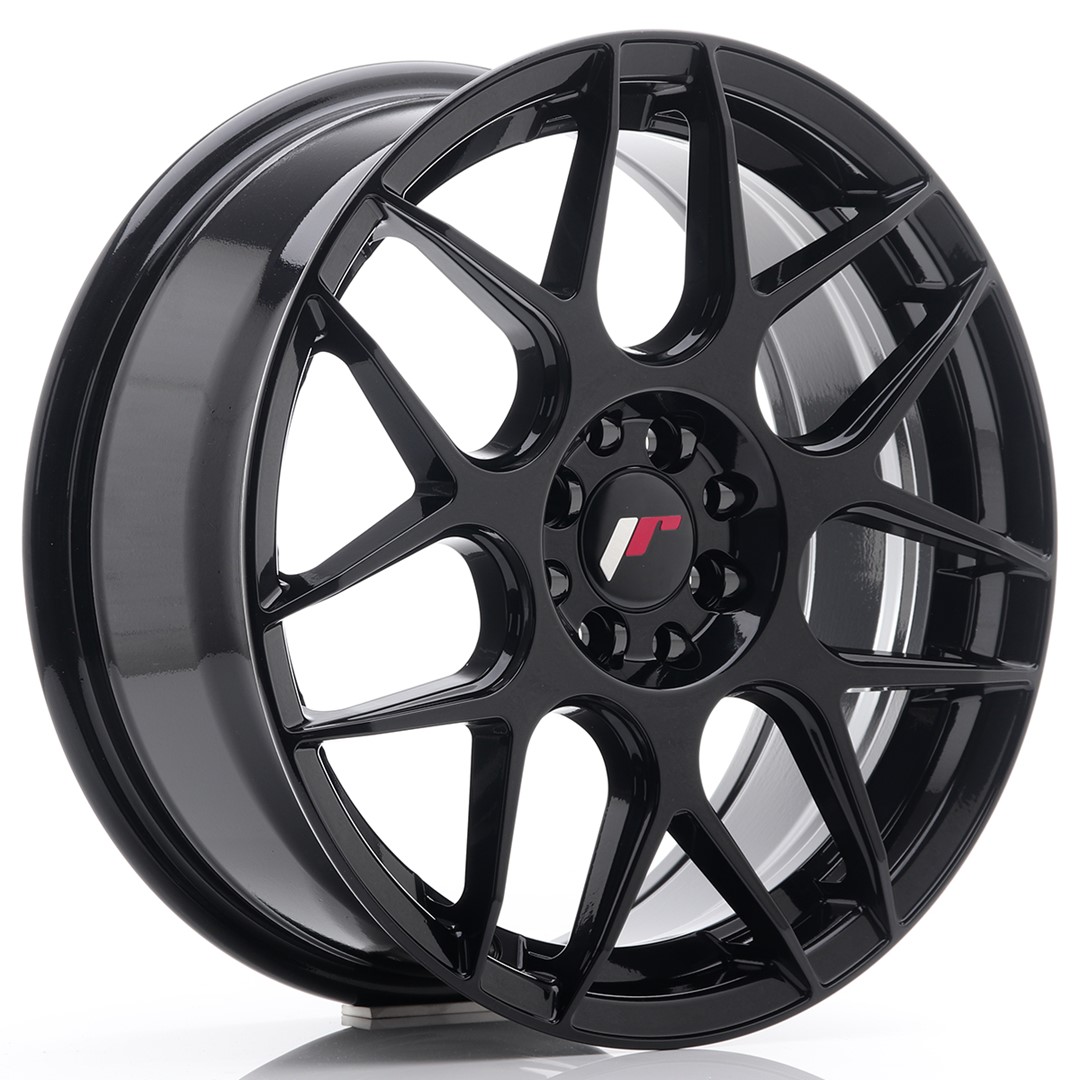 Image of JR-Wheels JR18 Velgen 17 Inch 7J ET40 4x100,4x114.3 Flow Form Gloss Black