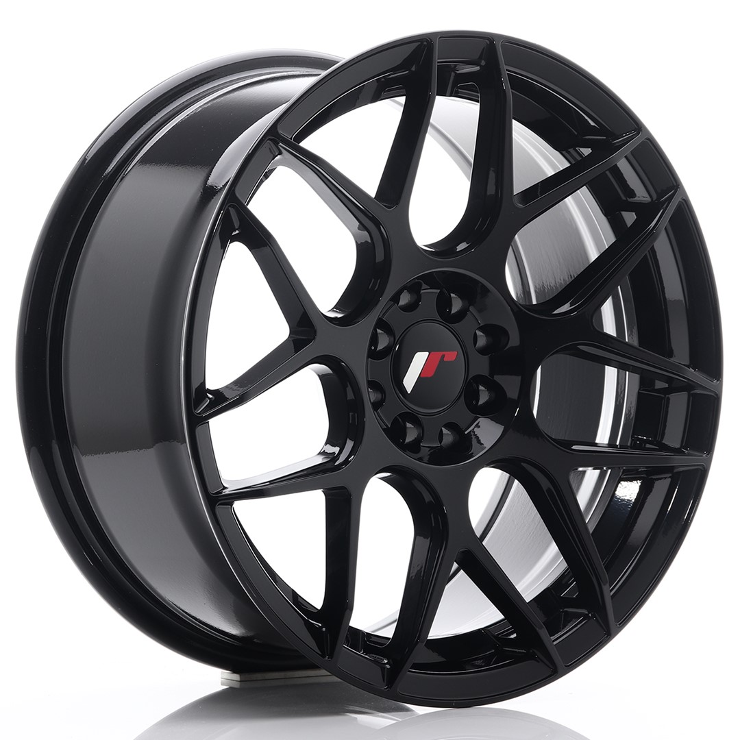 Image of JR-Wheels JR18 Velgen 17 Inch 8J ET35 5x100,5x114.3 Flow Form Gloss Black