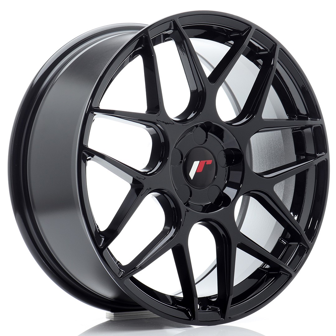 Image of JR-Wheels JR18 Velgen 18 Inch 7.5J ET20-40 Custom PCD Flow Form Gloss Black