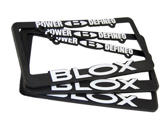 Image of Blox Racing Kentekenplaathouder Logo Wit