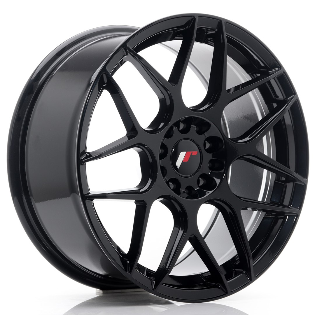 Image of JR-Wheels JR18 Velgen 18 Inch 8.5J ET35 5x100,5x120 Flow Form Gloss Black