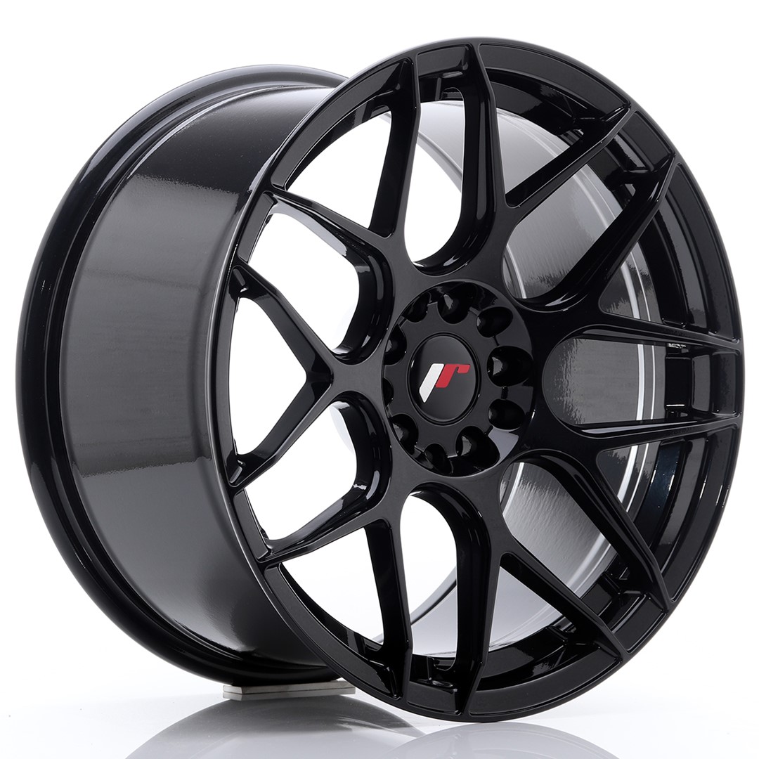 Image of JR-Wheels JR18 Velgen 18 Inch 9.5J ET35 5x100,5x120 Flow Form Gloss Black