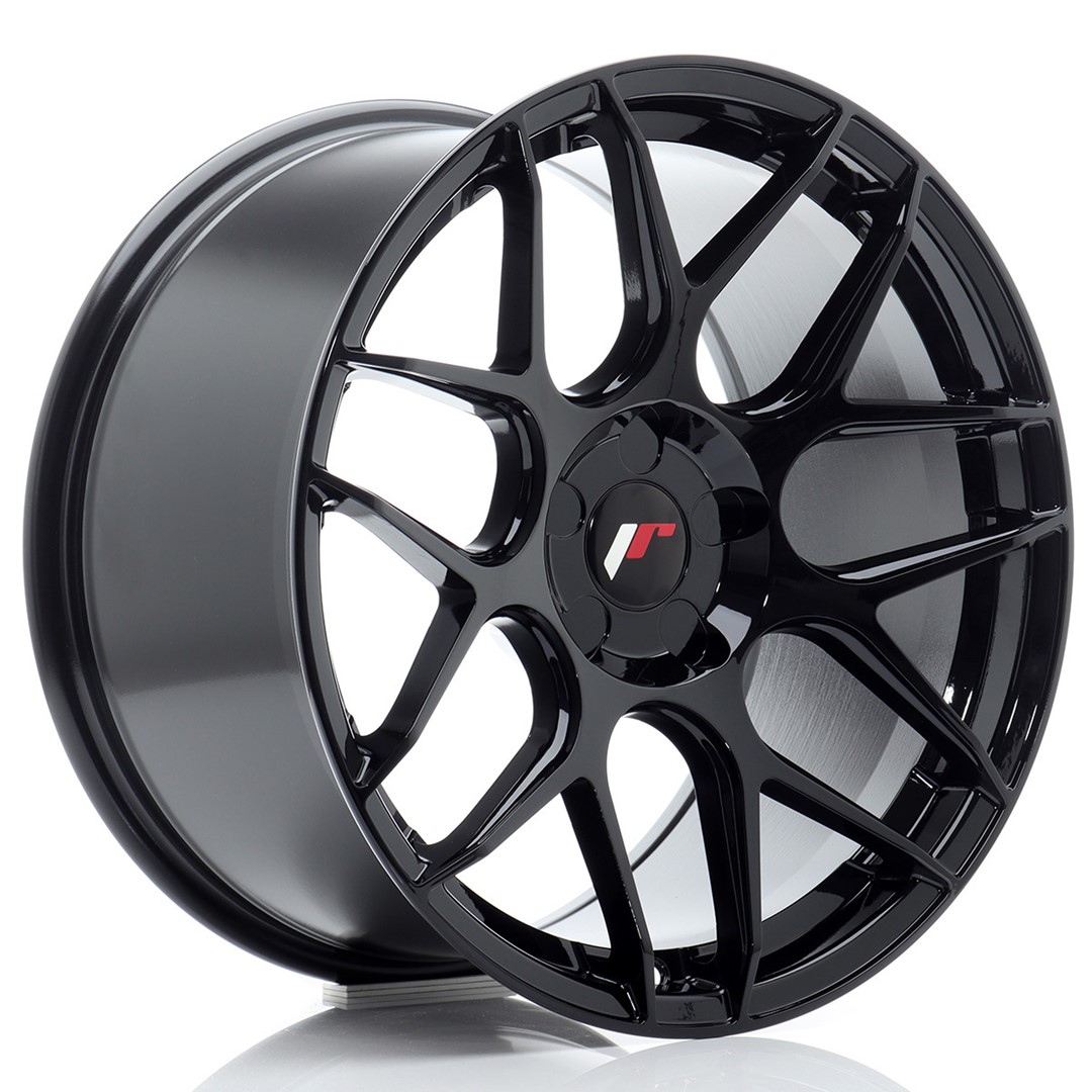 Image of JR-Wheels JR18 Velgen 18 Inch 9.5J ET20-43 Custom PCD Flow Form Gloss Black