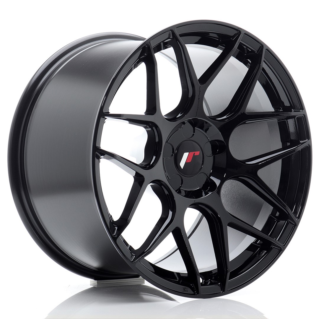Image of JR-Wheels JR18 Velgen 18 Inch 10.5J ET0-25 Custom PCD Flow Form Gloss Black