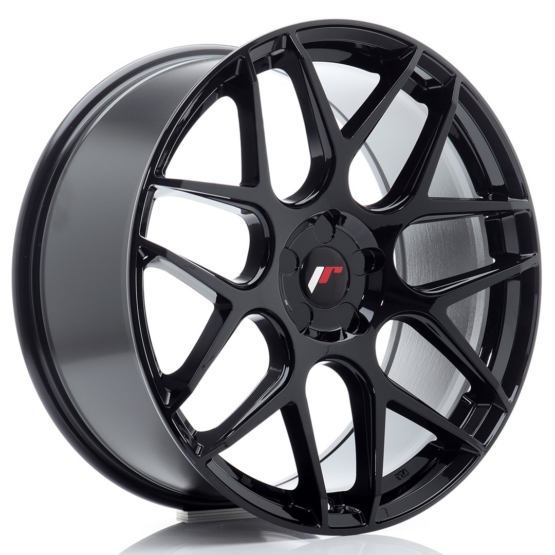 Image of JR-Wheels JR18 Velgen 20 Inch 8.5J ET20-40 Custom PCD Flow Form Gloss Black