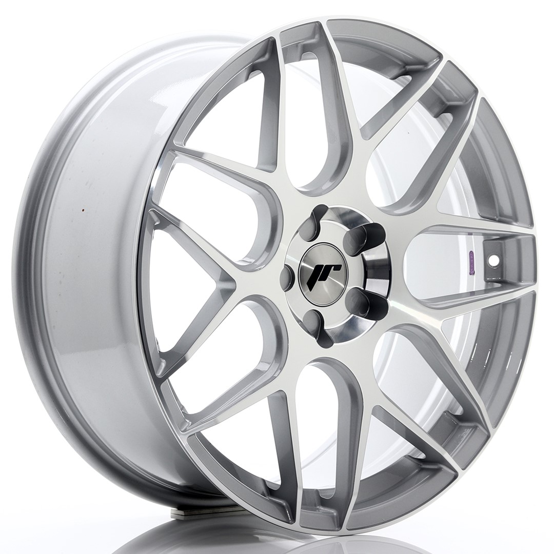 Image of JR-Wheels JR18 Velgen 20 Inch 8.5J ET20-40 Custom PCD Flow Form Silver Machined Face